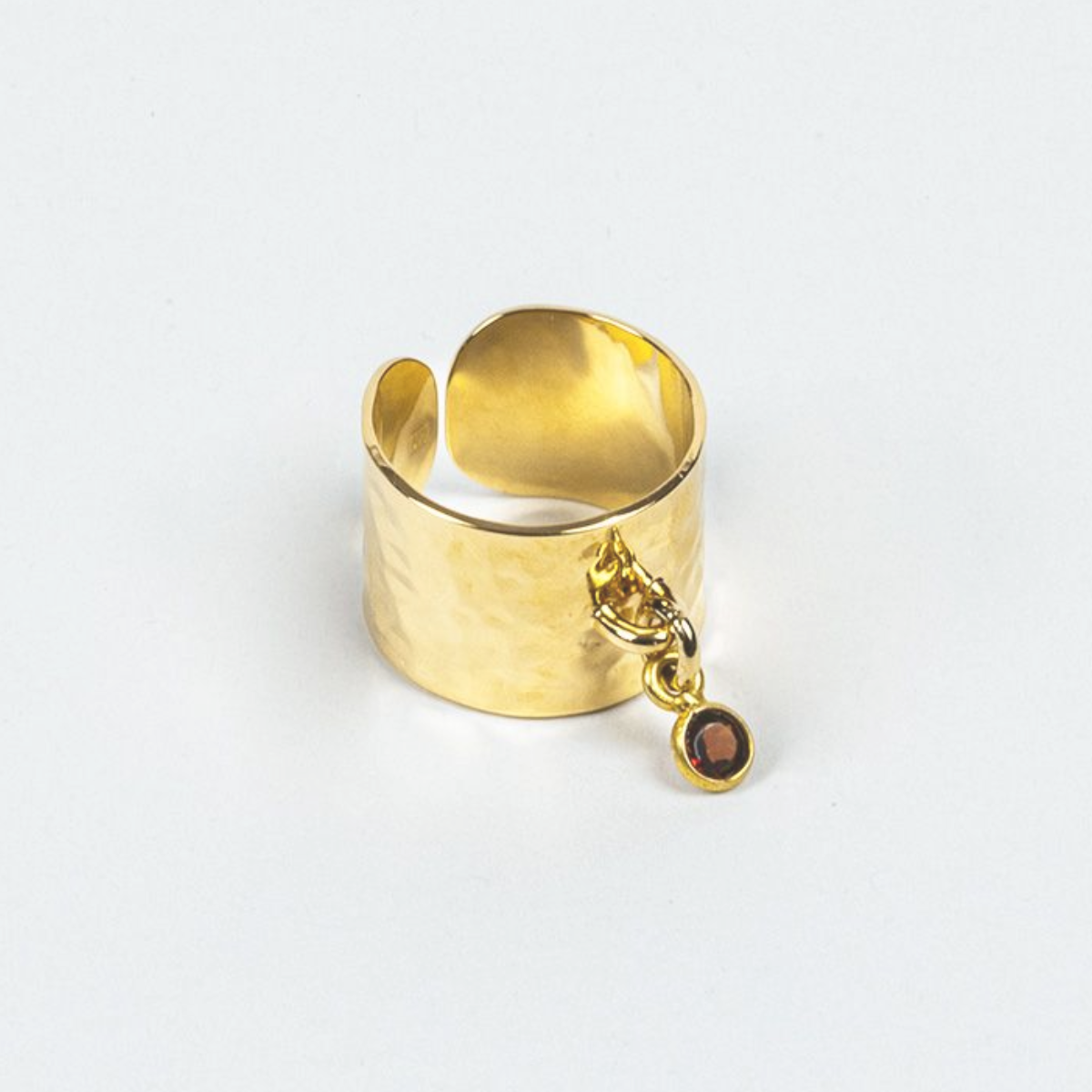 Bague pierres de naissance plaqué or