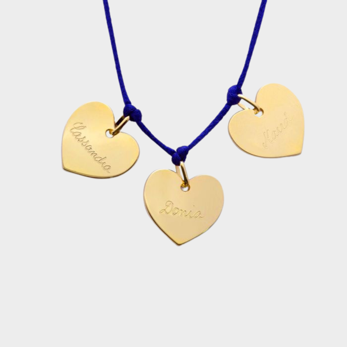Collier à composer plaqué or sur lien satin