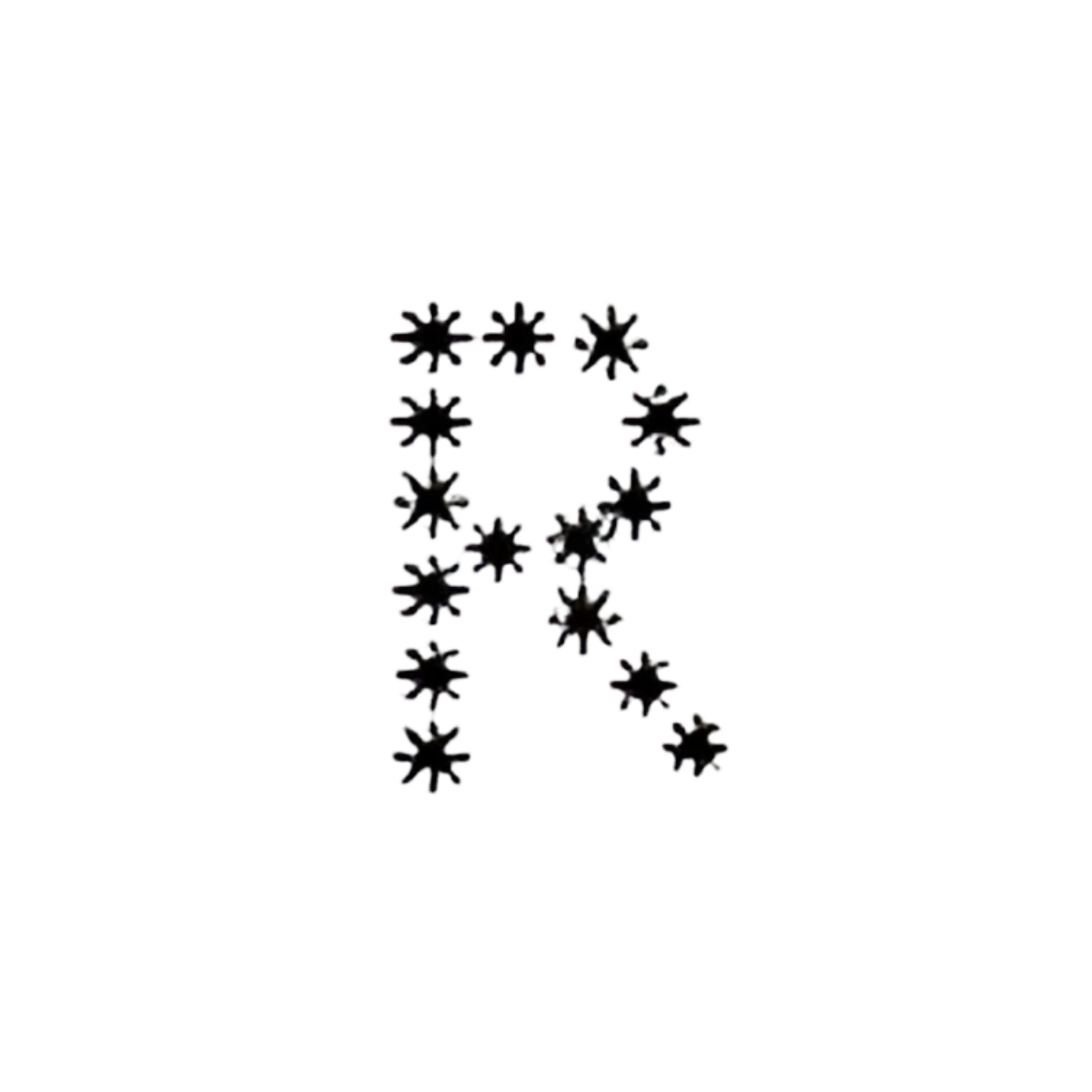 Lettre étoilée R