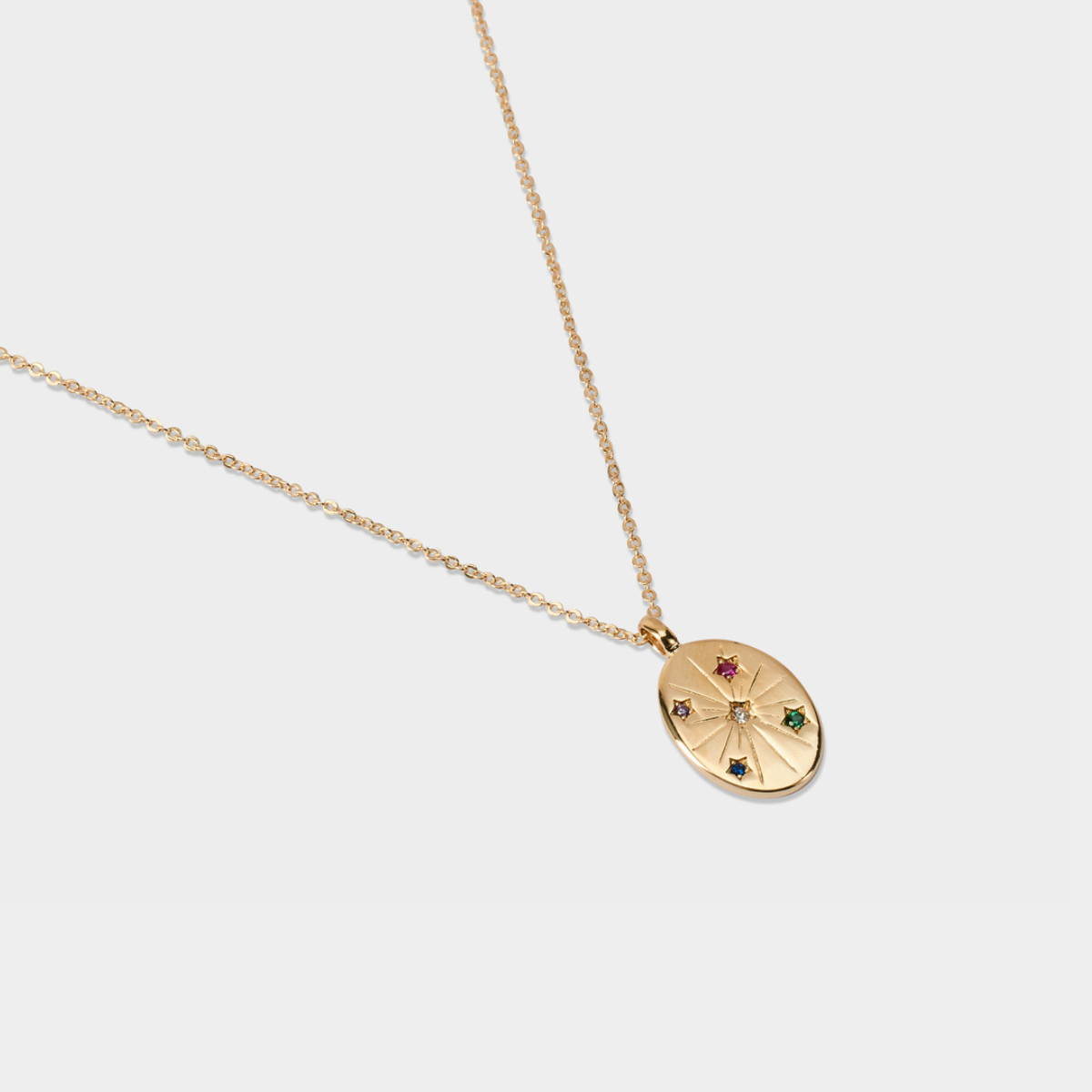 Collier breloque Constellation plaqué or