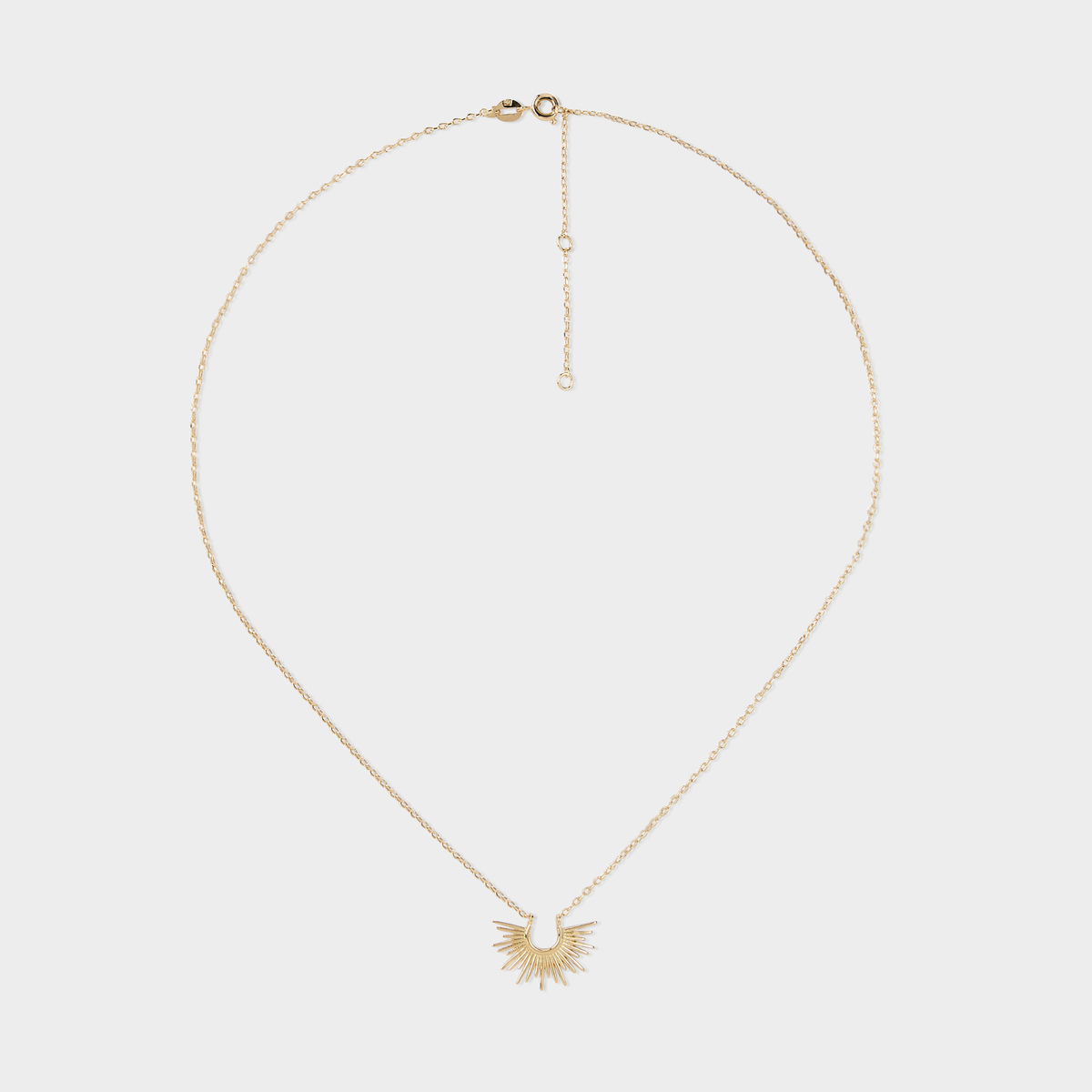 Collier coucher de soleil plaqué or