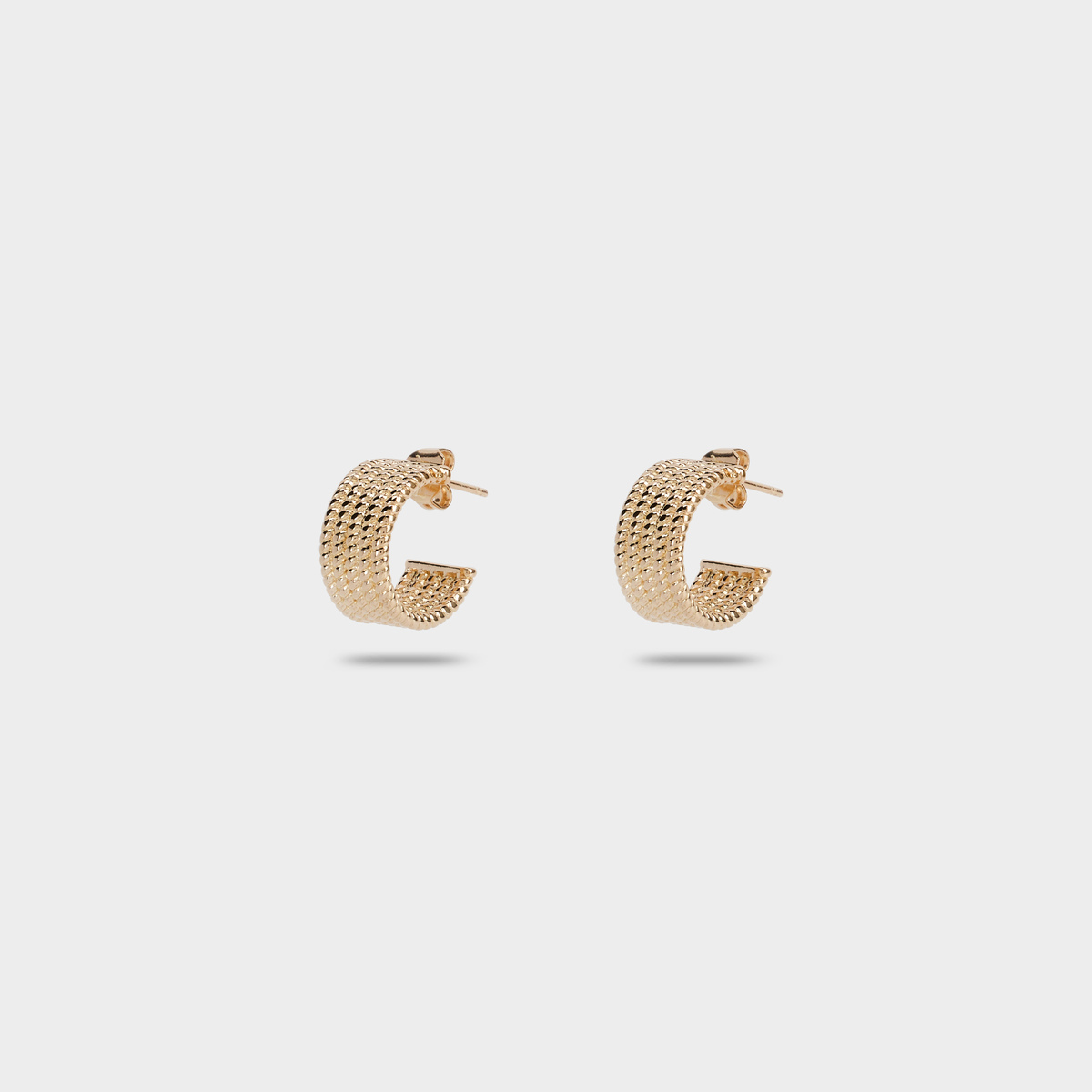 Boucles d'oreilles Cordage plaqué or