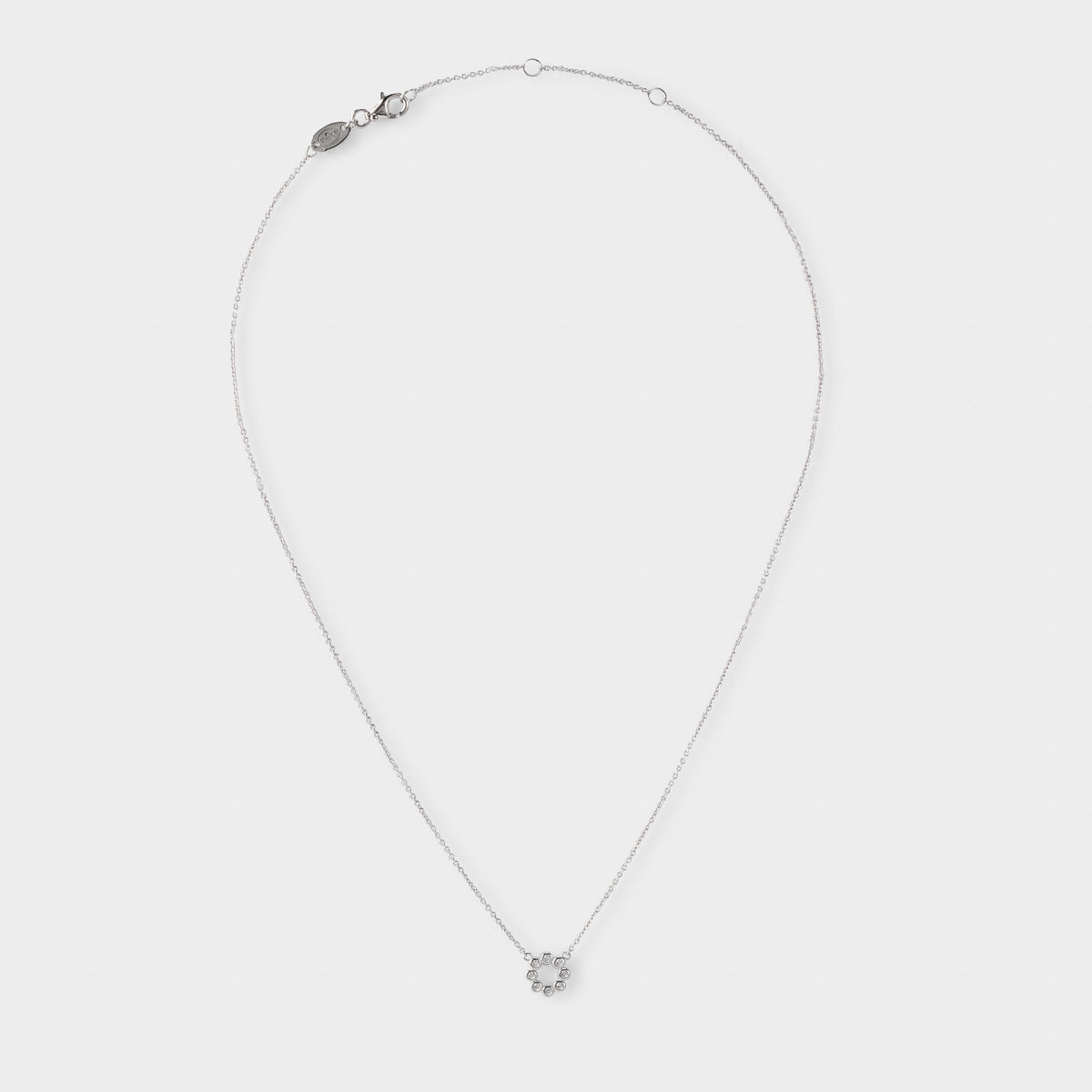 Collier Flower sur chaîne argent