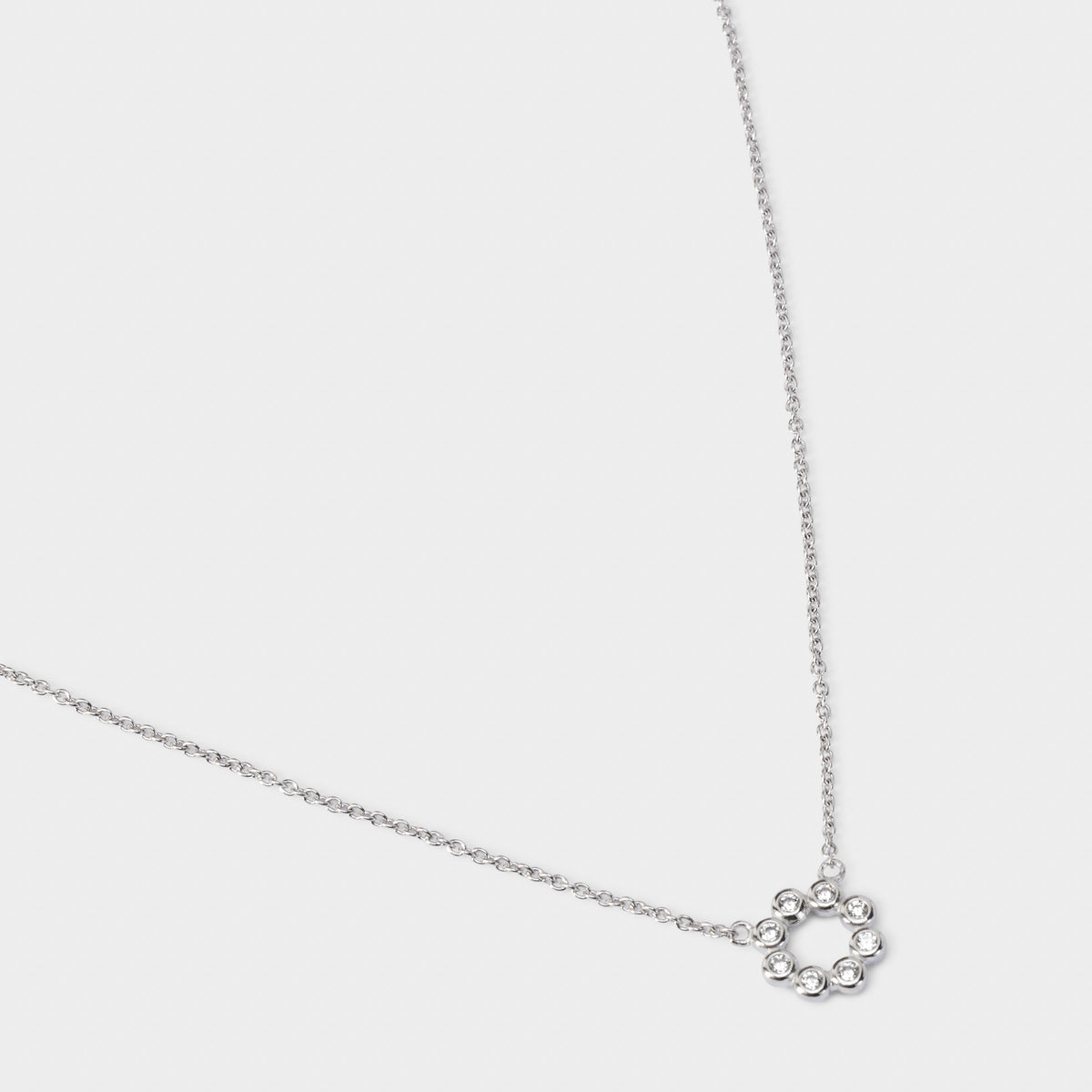 Collier Flower sur chaîne argent