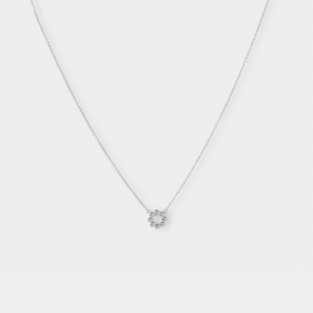 Collier Flower sur chaîne argent
