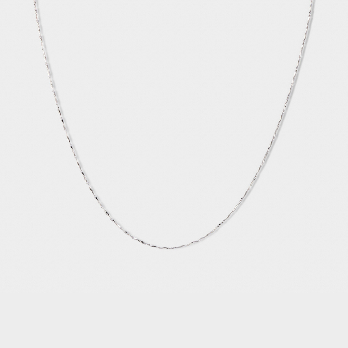 Collier chaîne Twist argent