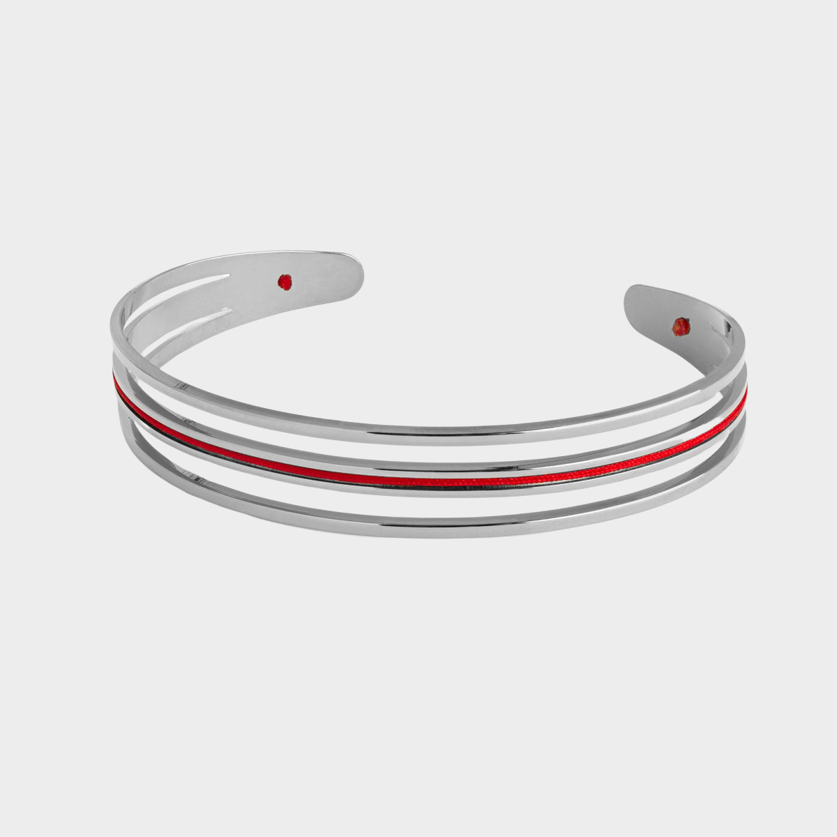 Jonc 3 rangs et Galon argent