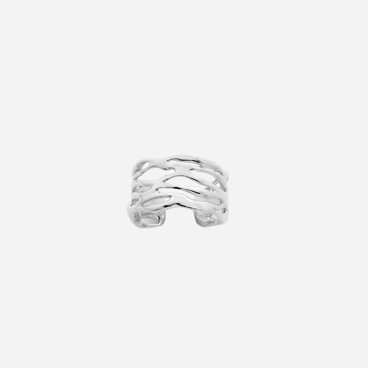 Bague Ramage ajustable argent