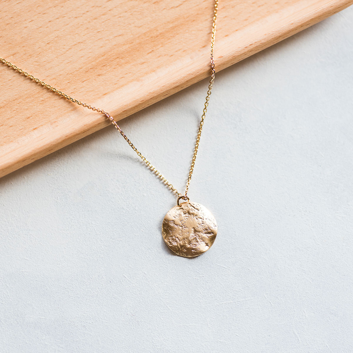 Collier Maya plaqué or sur chaîne