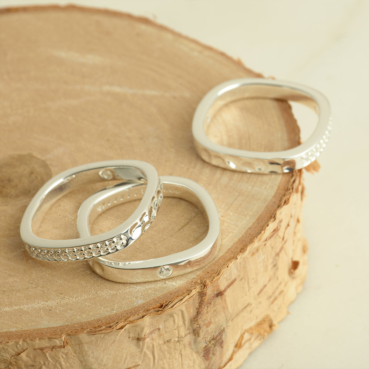 Bague N°4 Pétillante argent