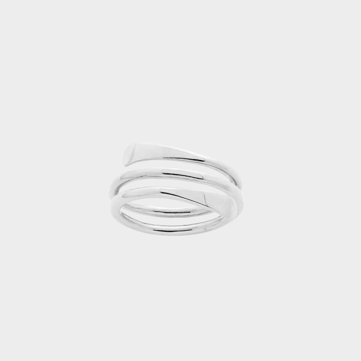 Bague Spirale En Argent Massif - Taille 52 - Magnifique Bijou Vintage Occasion