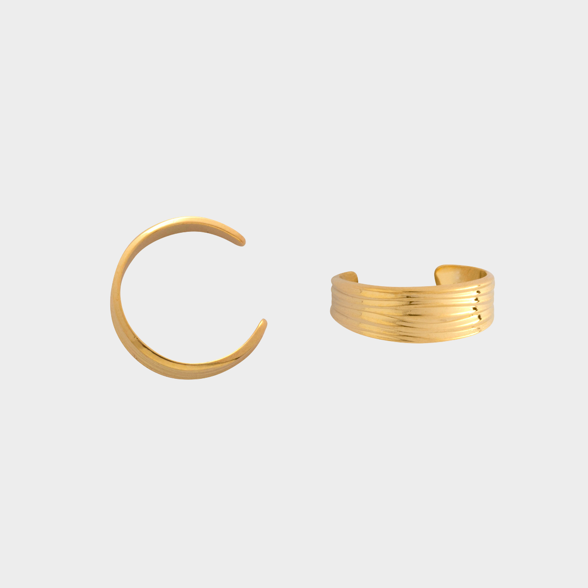 Bijou d'oreille Ear Cuff en plaqué or Olympe