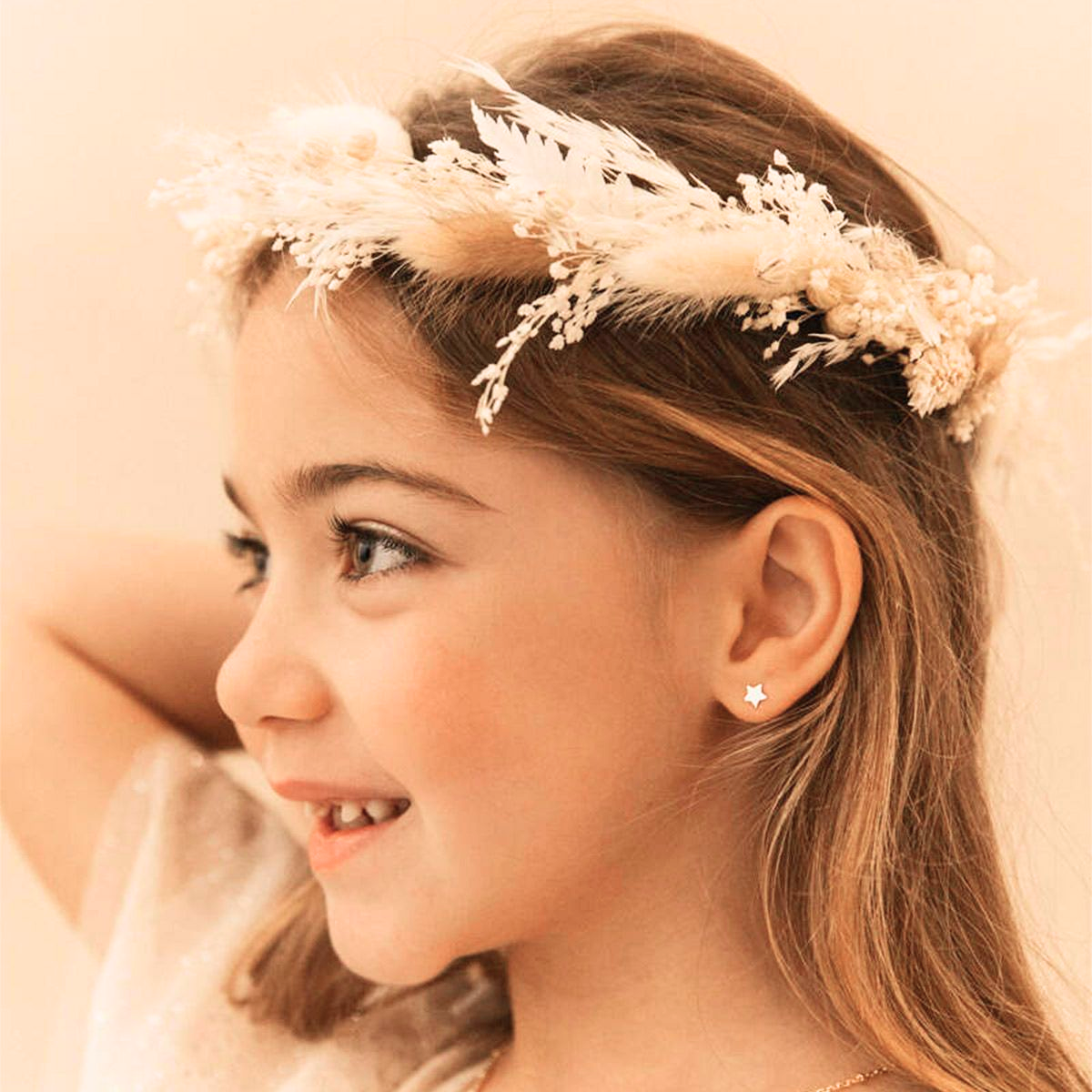 Boucles d'oreilles mini étoile argent massif