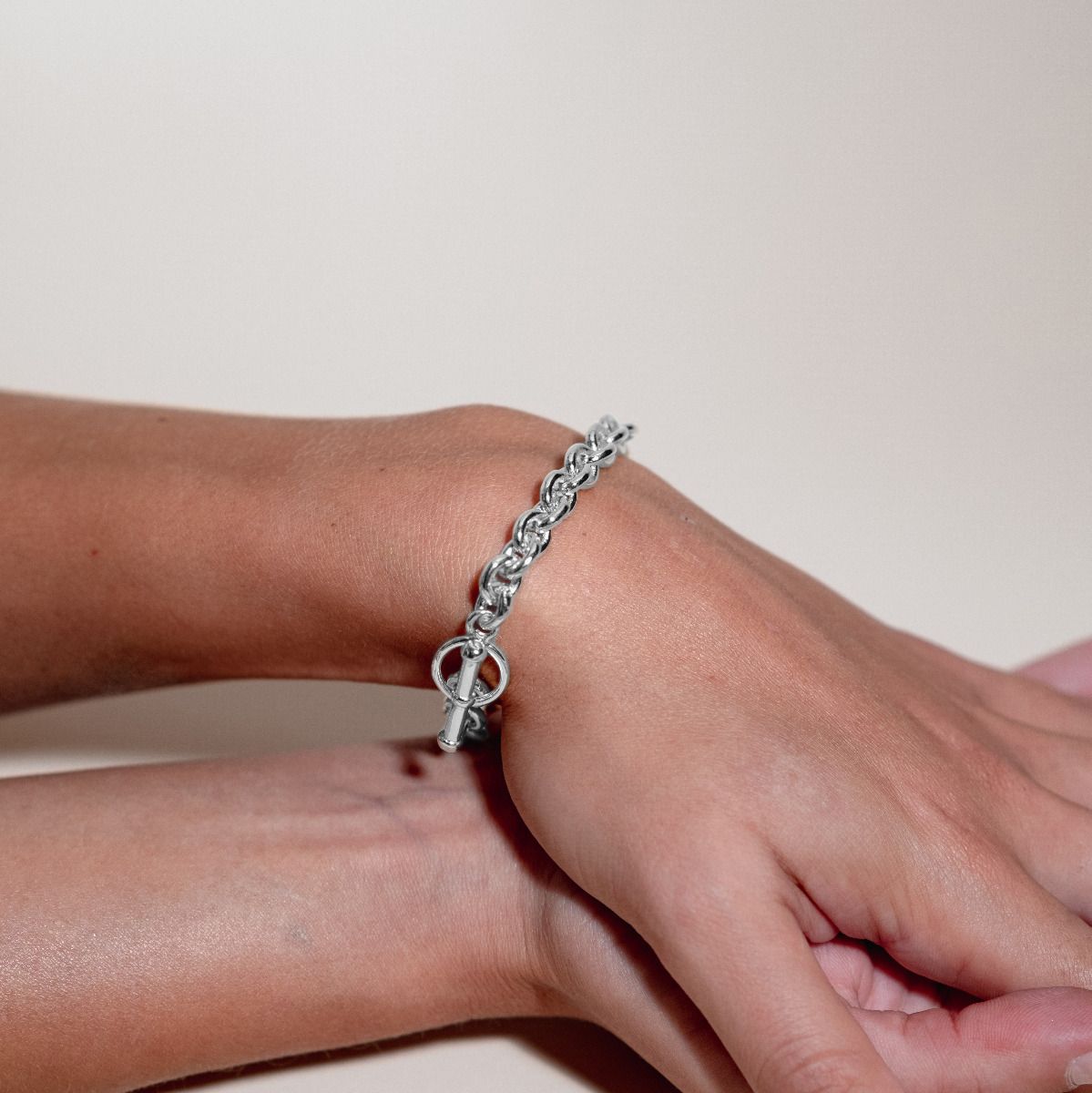 Bracelet Vendôme argent massif