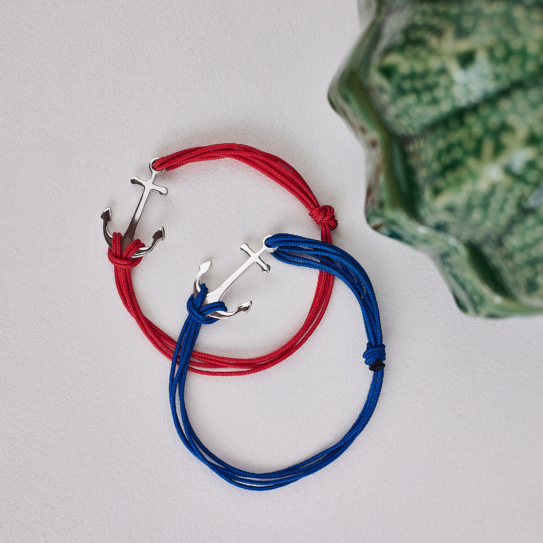 Bracelet Ancre argent massif