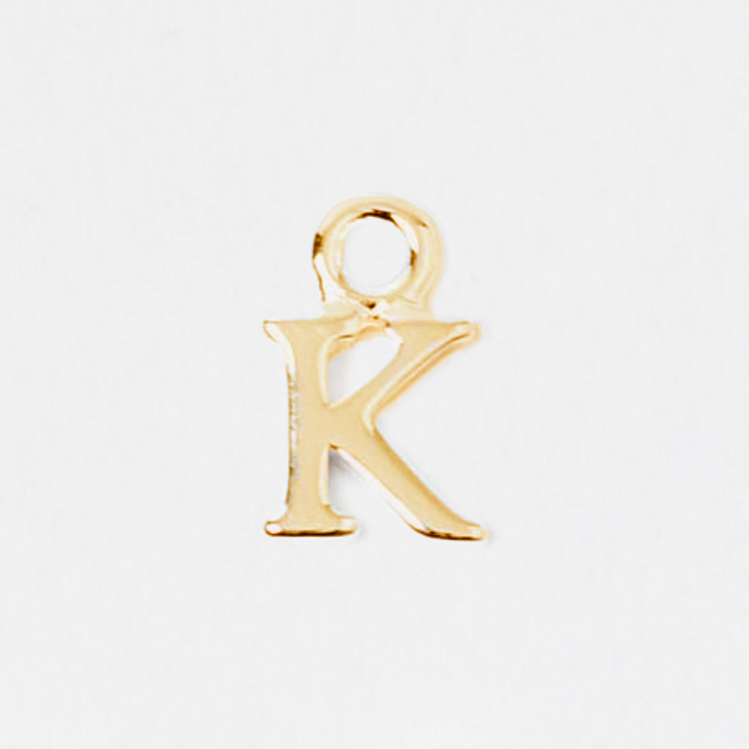 Lettre Prenom K plaque or