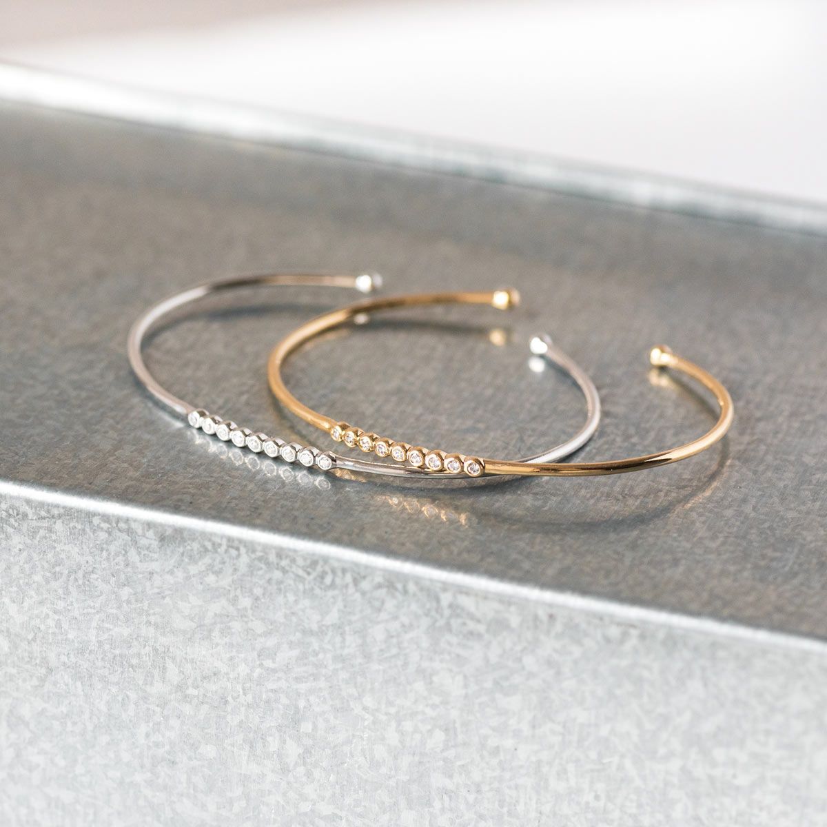 Jonc Pure et brillants argent