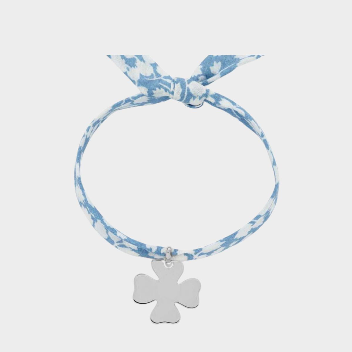 Bracelet 1 breloque argent sur lien liberty
