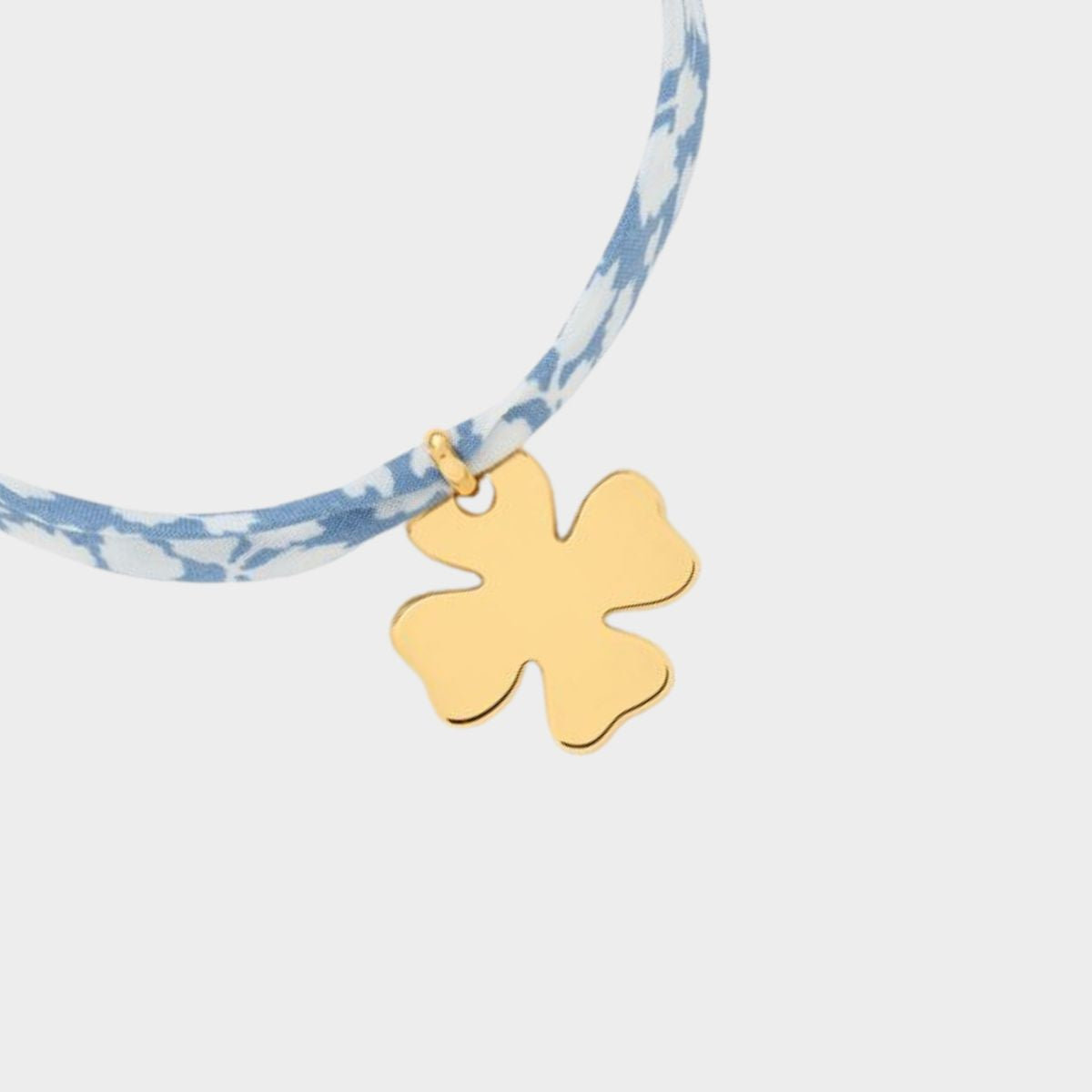 Bracelet 1 breloque plaqué or sur lien liberty