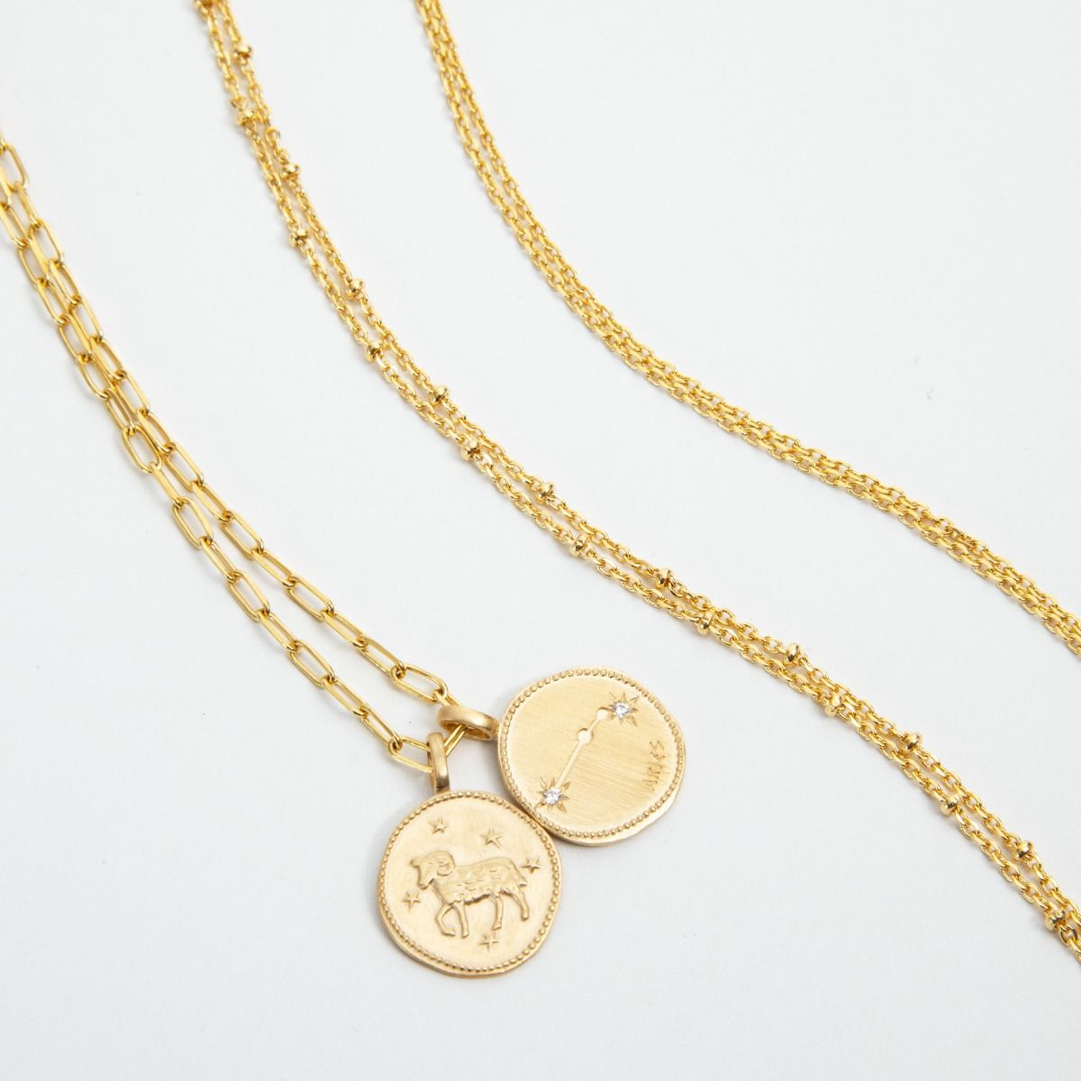 Collier signe astrologique Bélier plaqué or