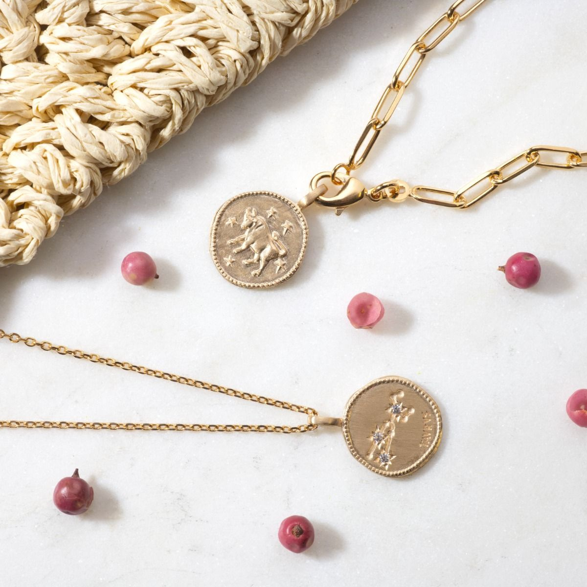 Collier signe astrologique Taureau plaqué or