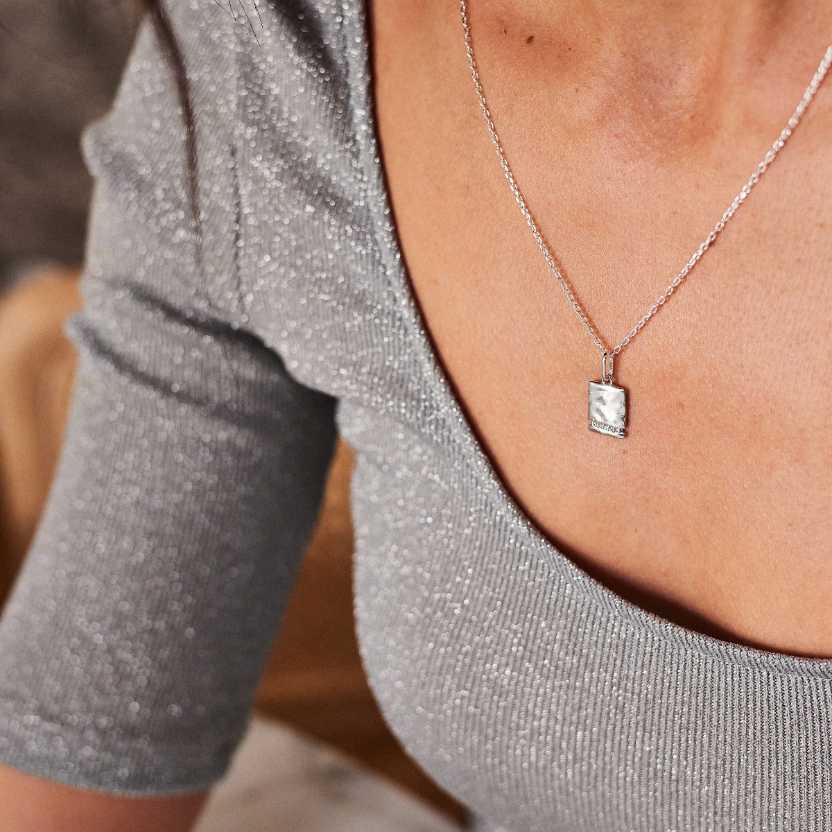 Pendentif Antarès sur chaîne forçat argent massif