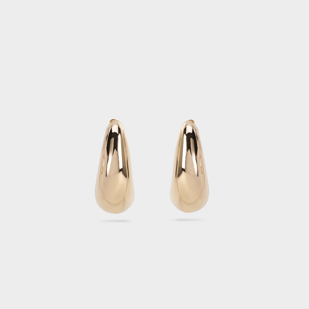 Boucles d'oreilles grande courbe plaqué or