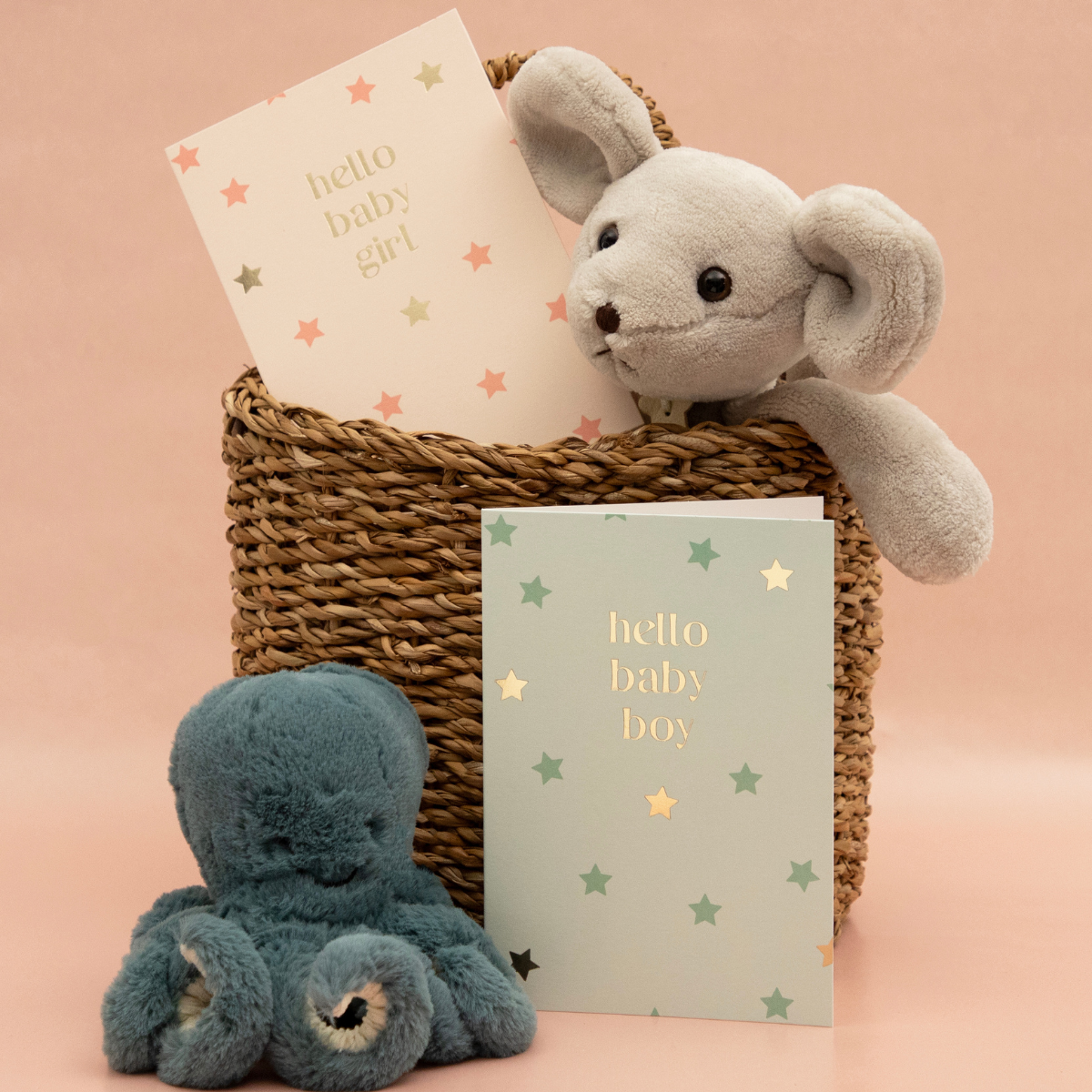 Carte de vœux Hello baby boy