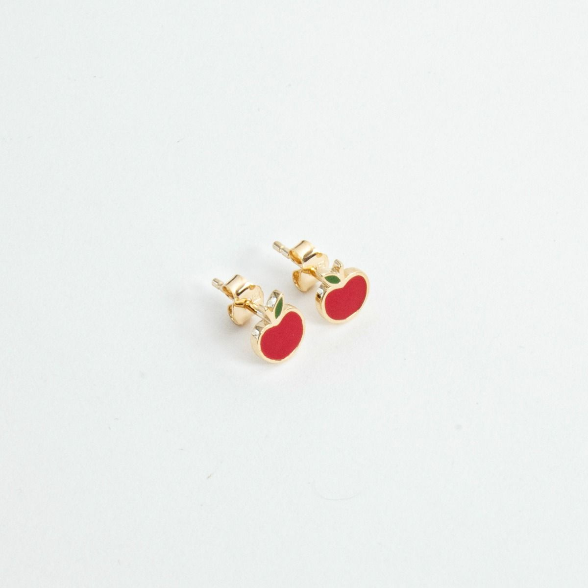 Boucles d'oreilles pomme d'amour plaqué or