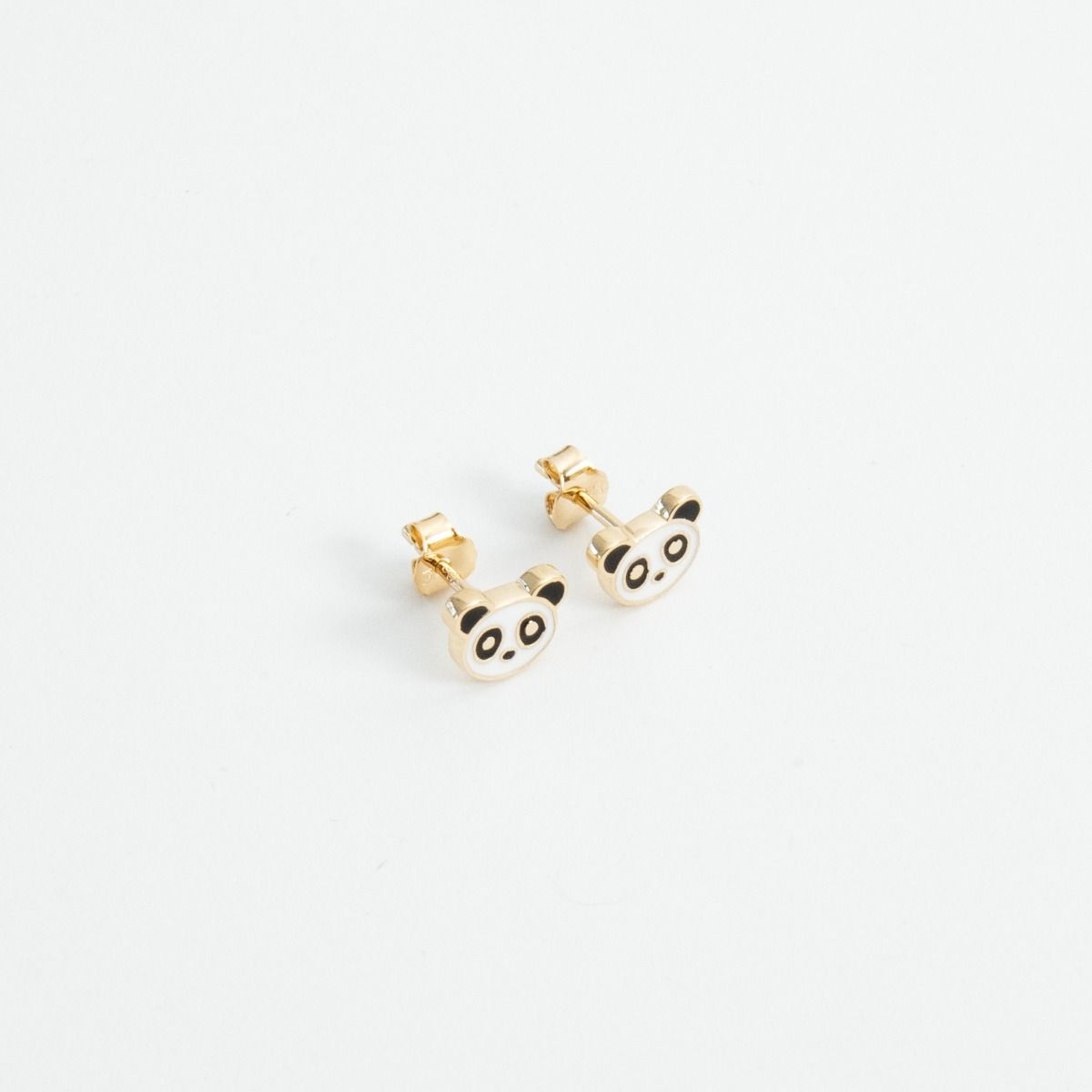 Boucles d'oreilles Didou le panda plaqué or