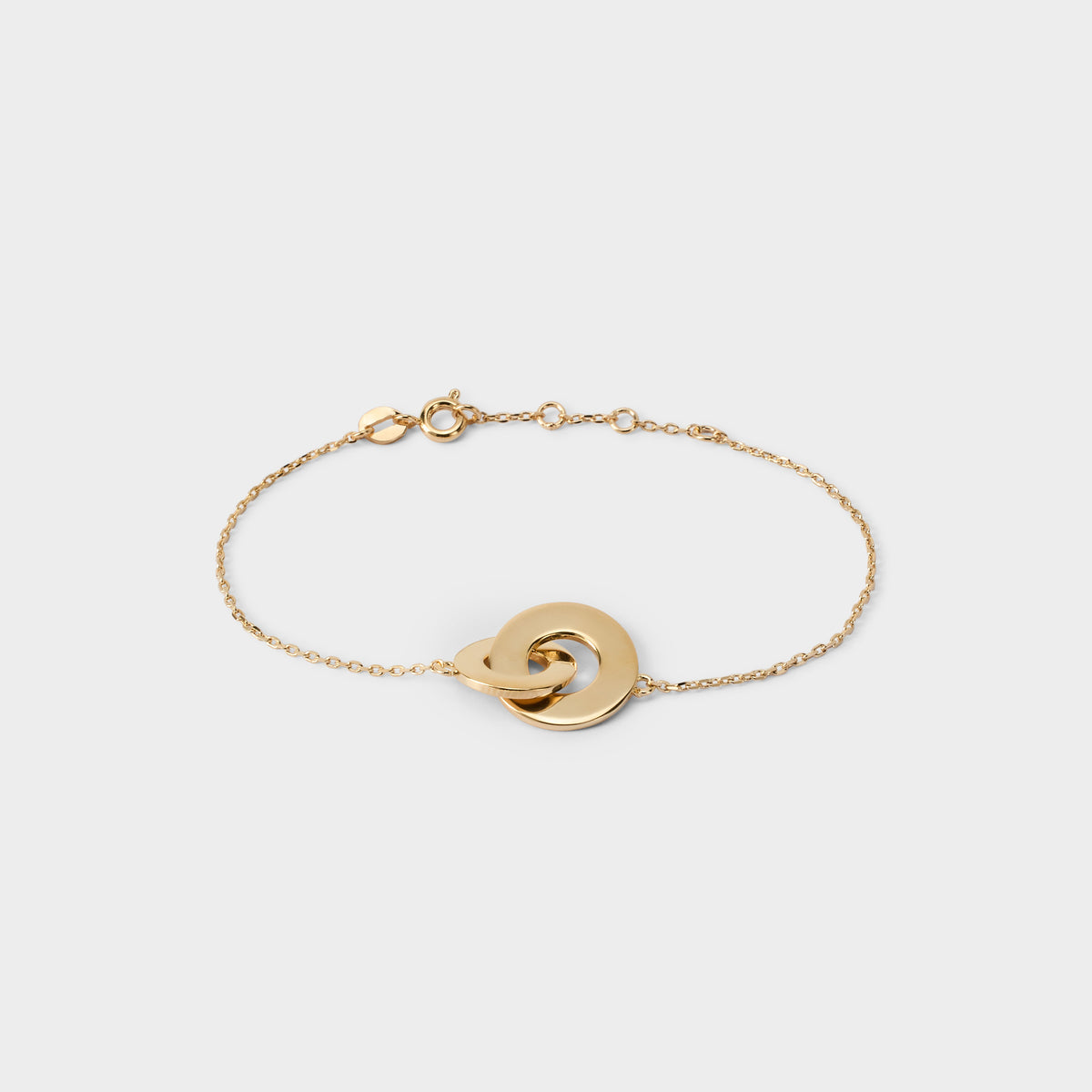 Bracelet duo de cibles plaqué or
