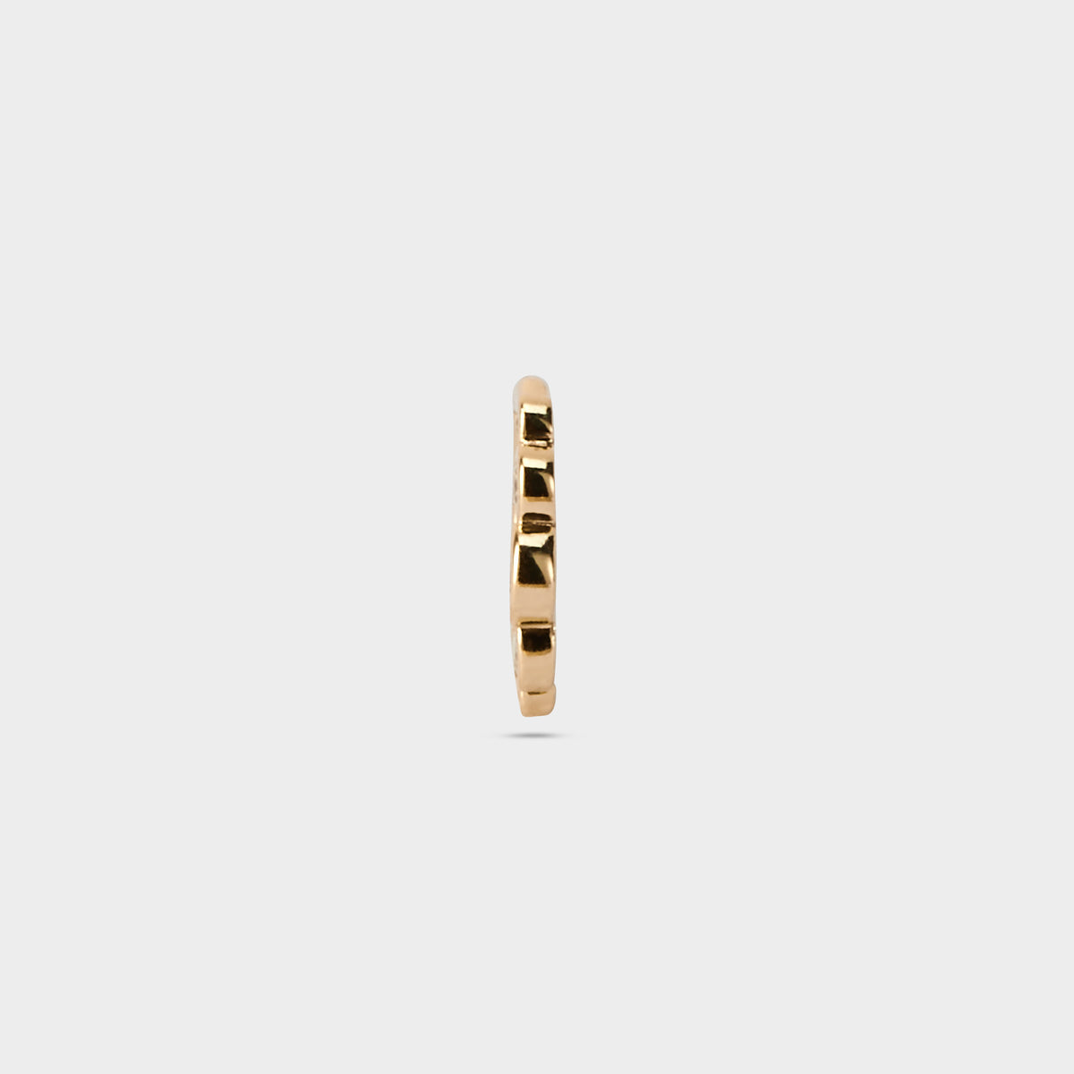 Piercing anneau clicker purity argent doré