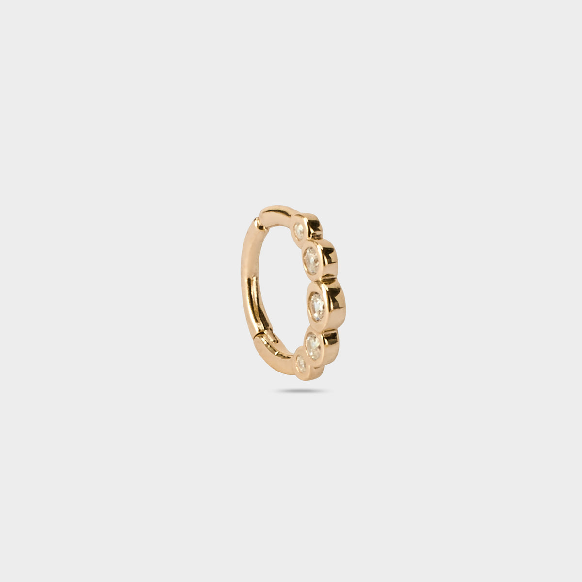 Piercing anneau clicker purity argent doré