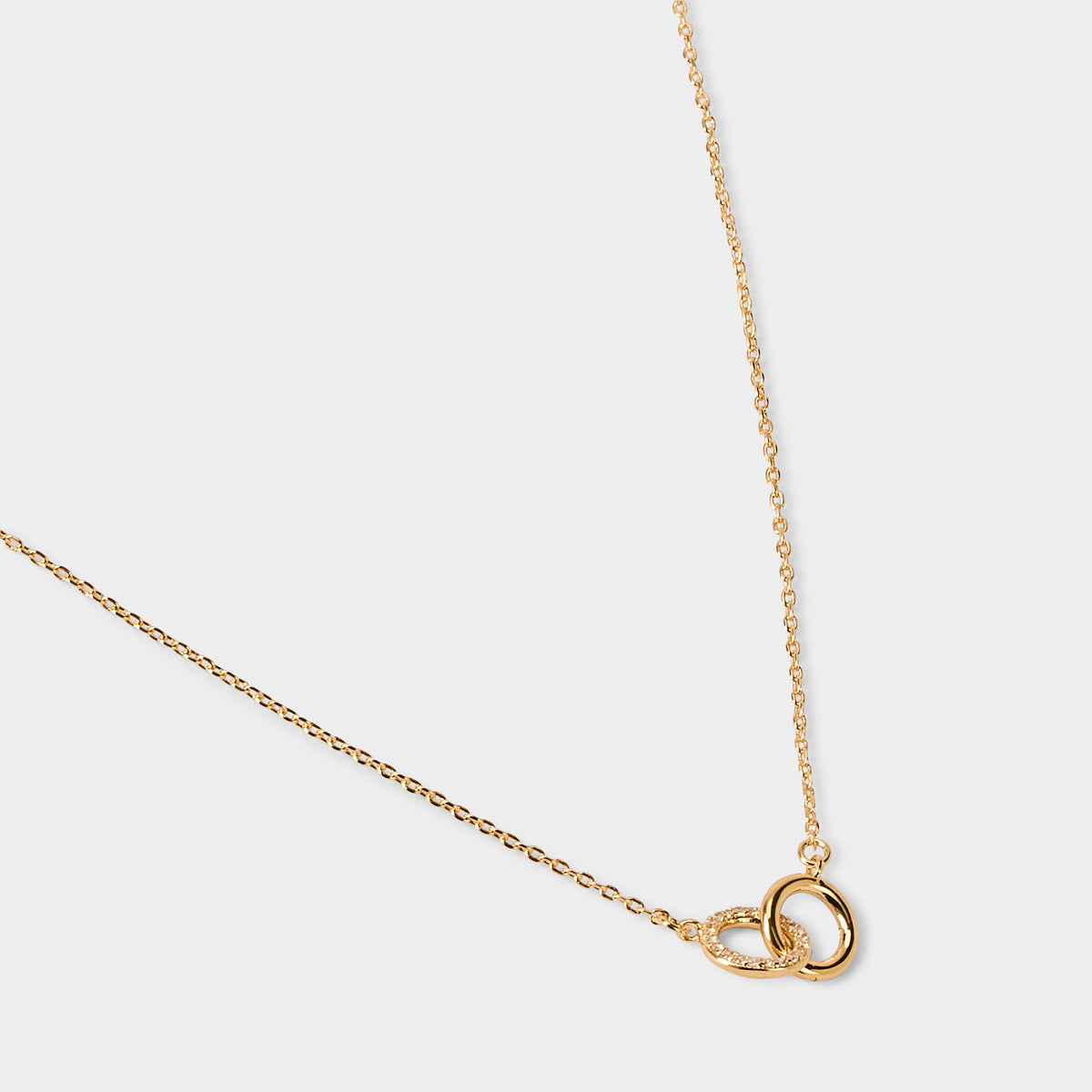 Collier Romance pavé plaqué or