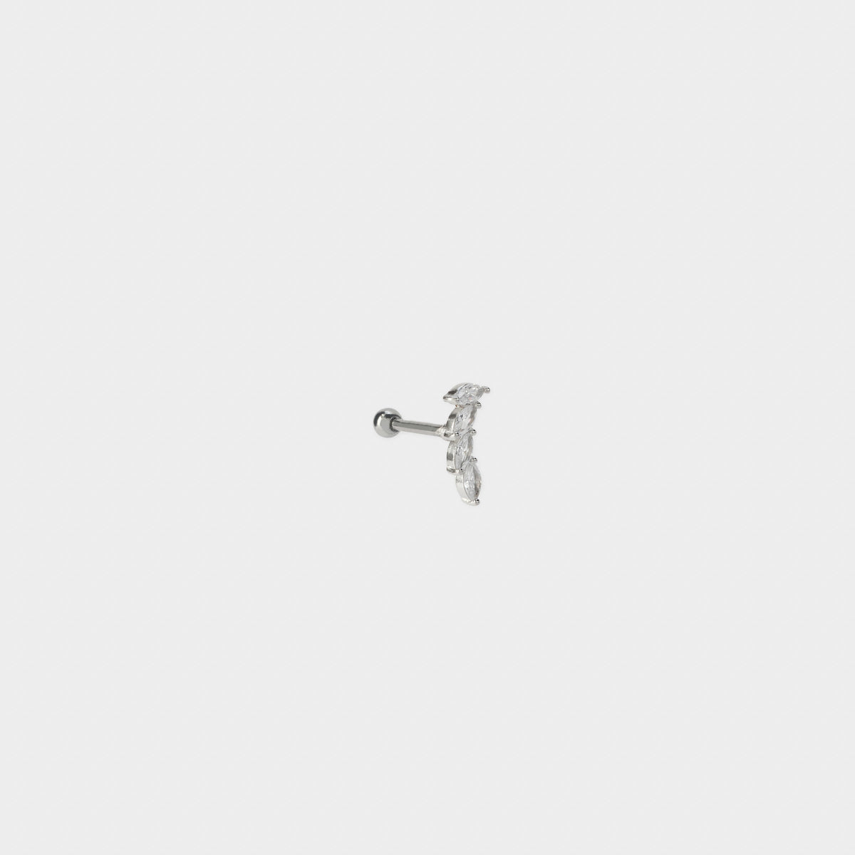 Piercing Feuillage argent