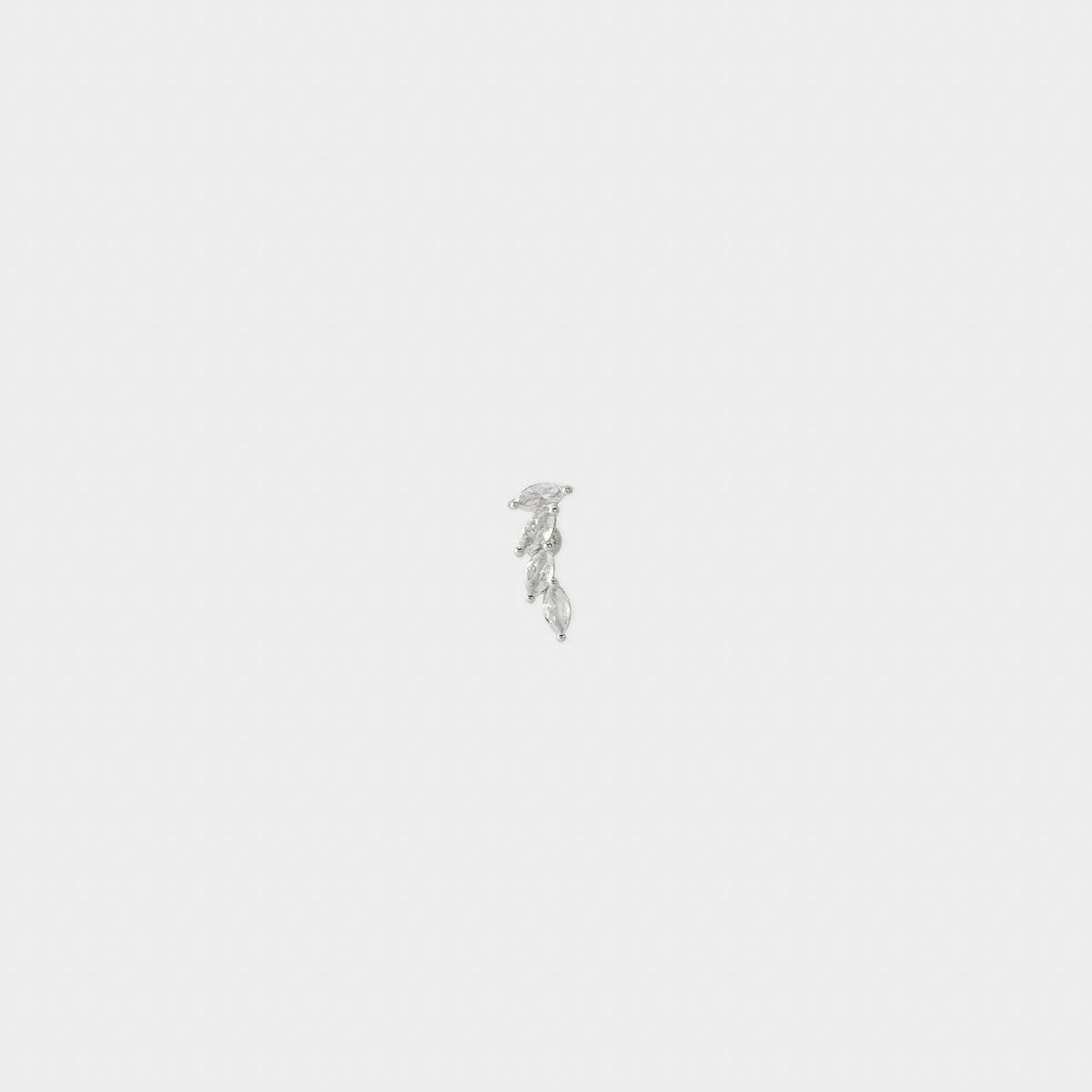 Piercing Feuillage argent