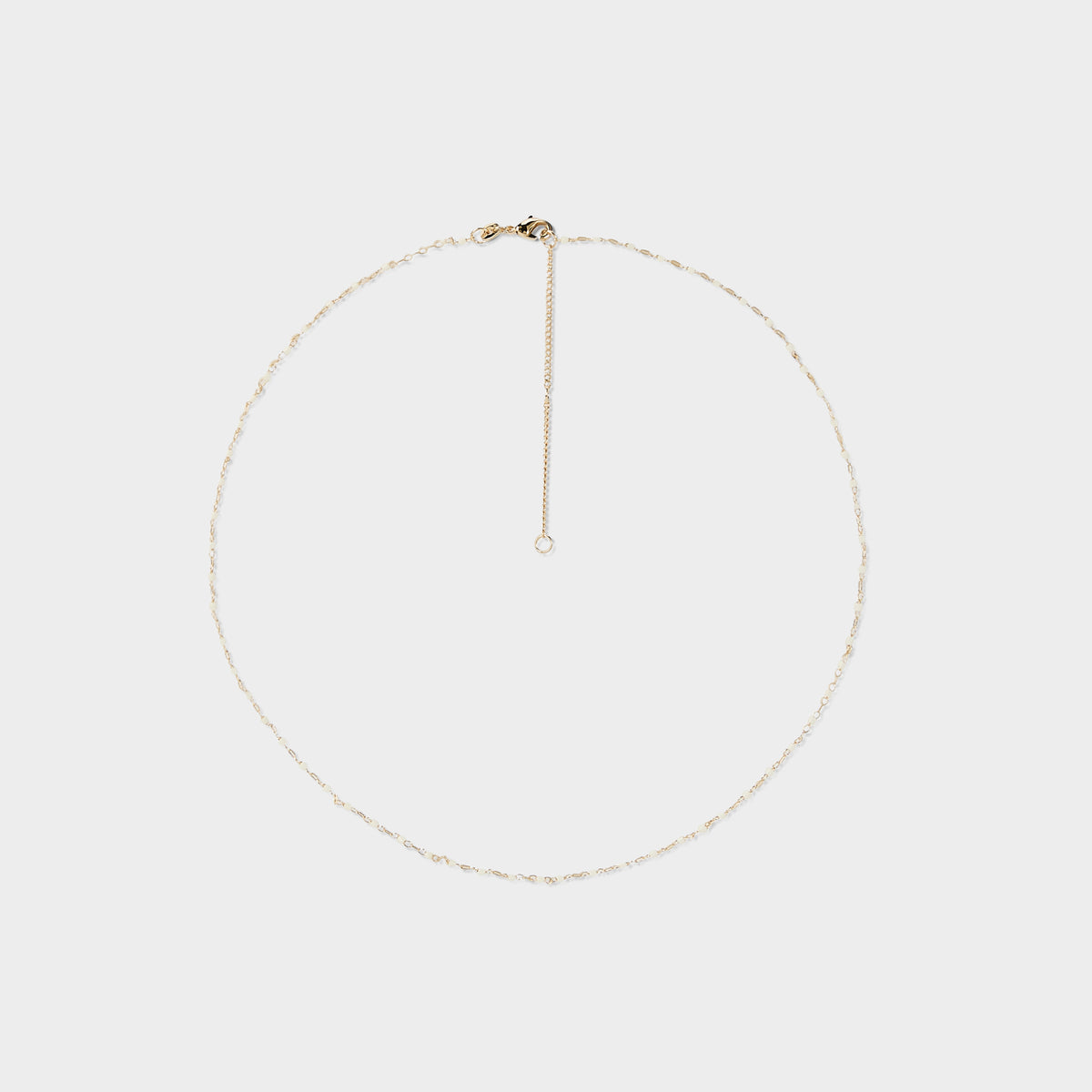 Collier Mahos plaqué or blanc
