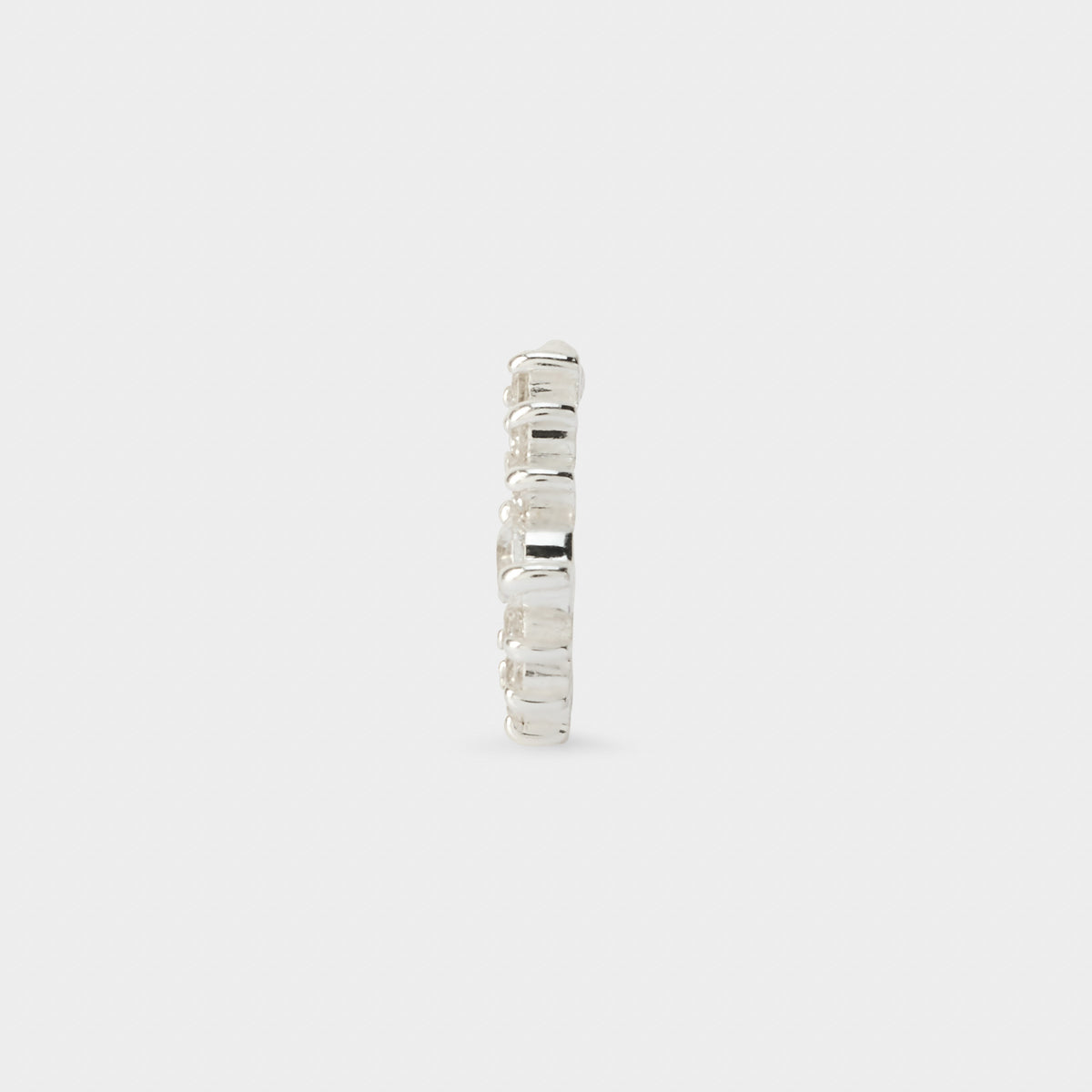 Piercing anneau clicker argent