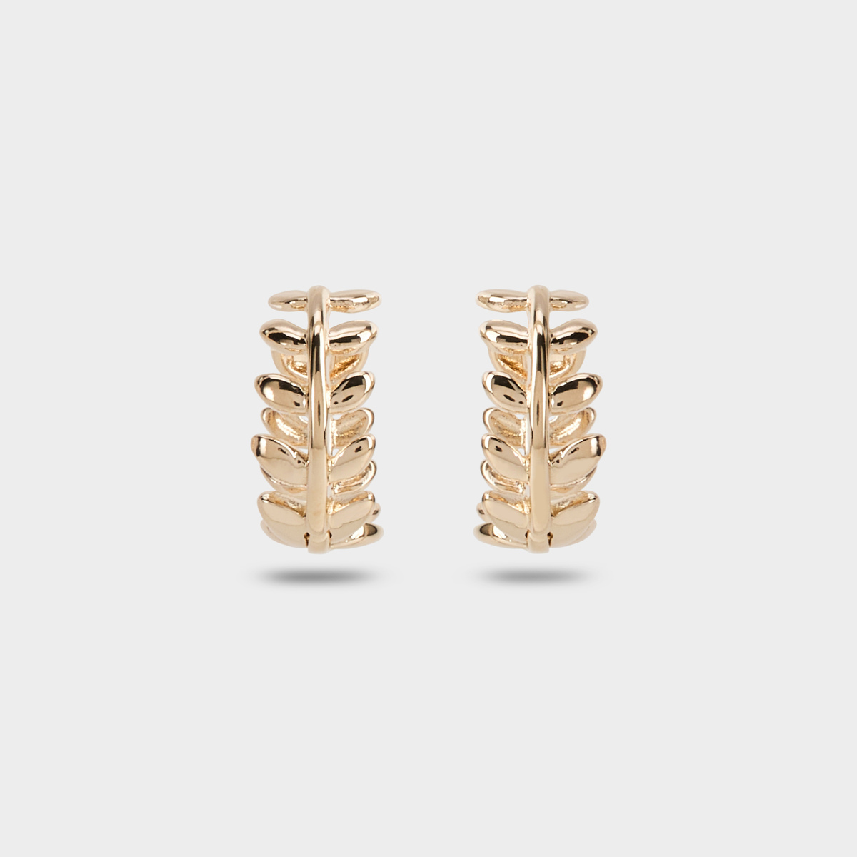 Boucles d'oreilles créoles épis plaqué or