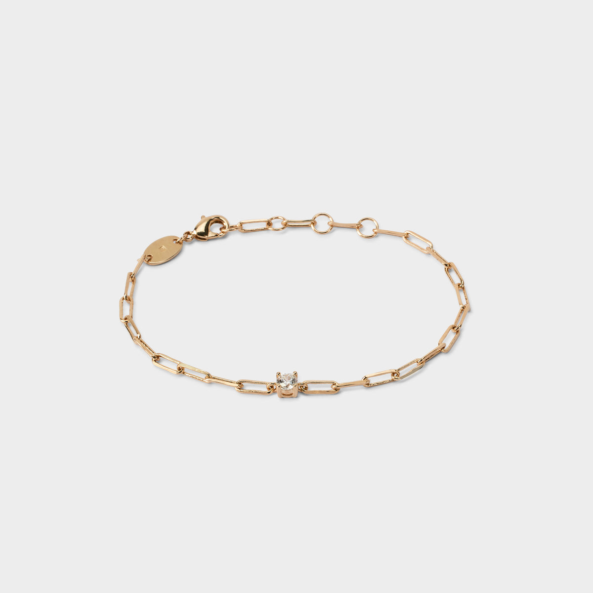 Bracelet Eclat sur chaîne plaqué or