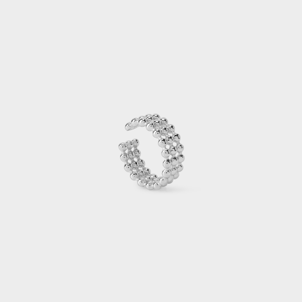 Ear cuff 3 rangs argent