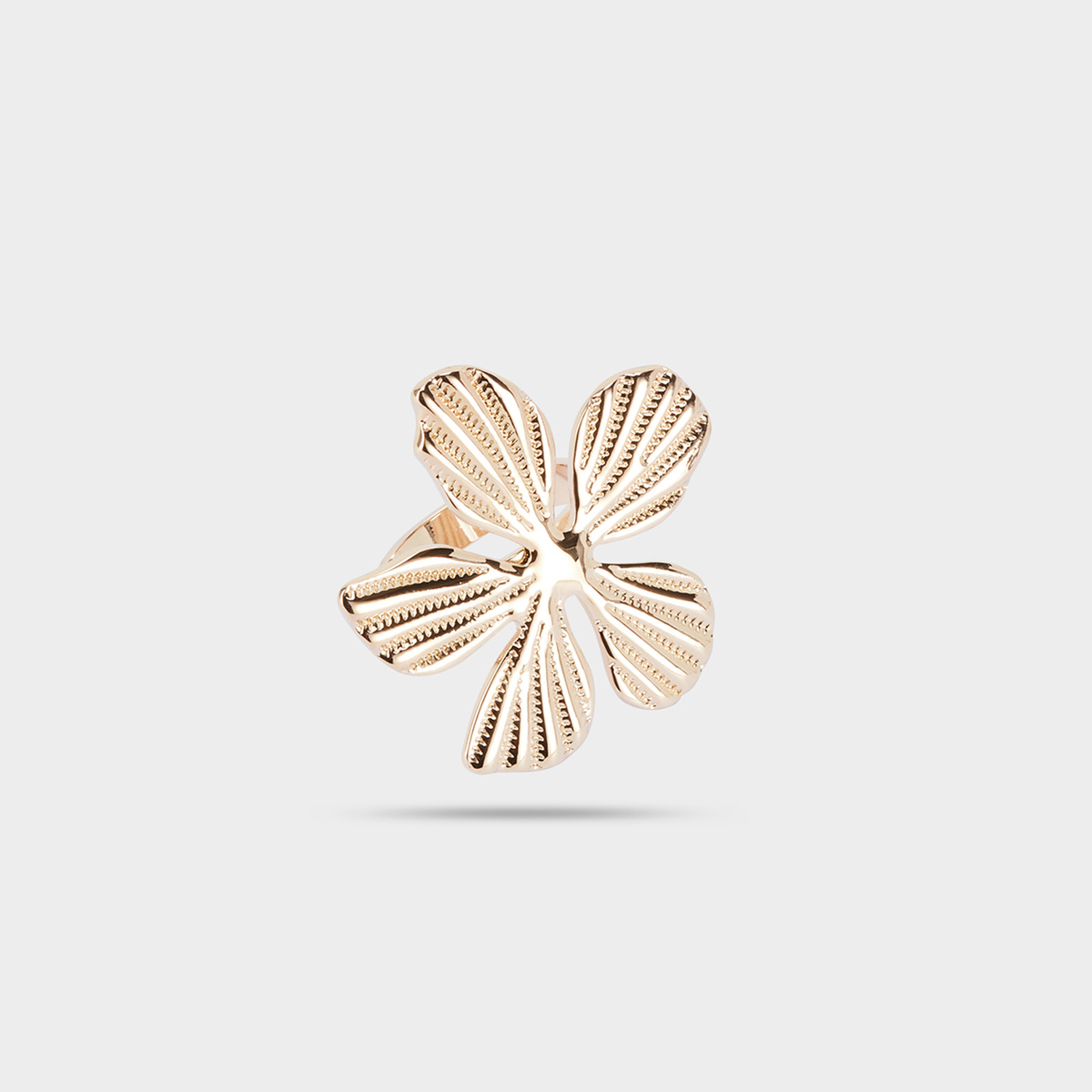 Bague Flore plaqué or