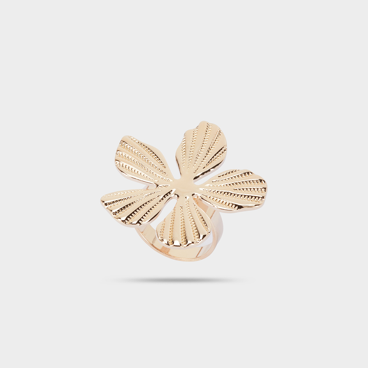 Bague Flore plaqué or