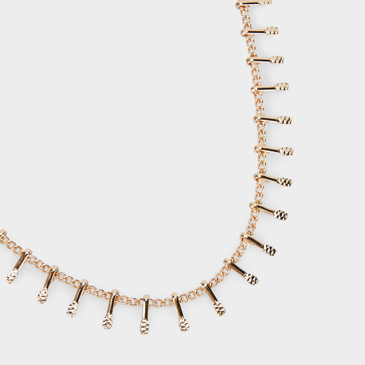 Collier multi pampilles plaqué or