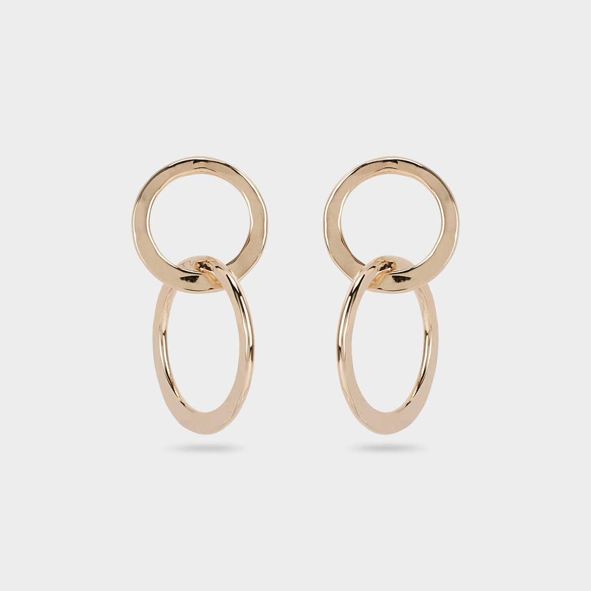 Boucles d'oreilles double tour plaqué or