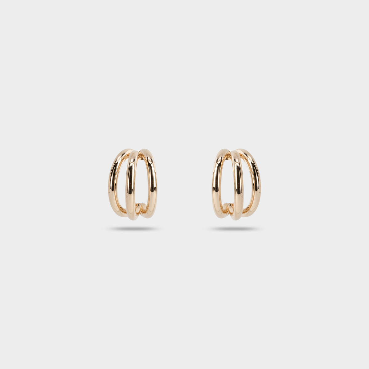 Boucles d'oreilles étrier plaqué or