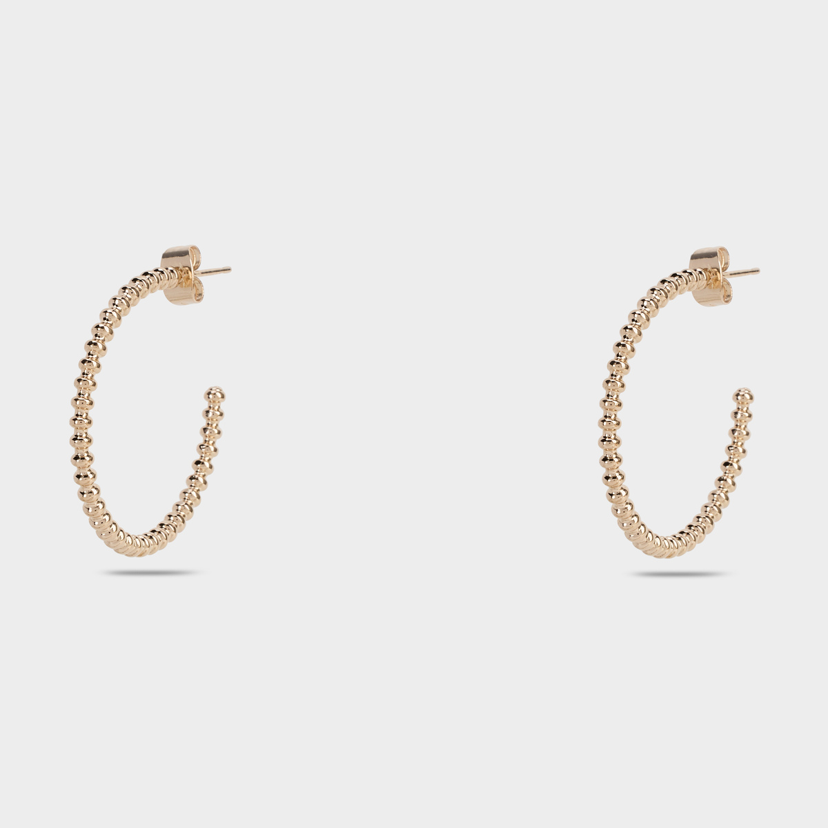 Boucles d'oreilles One & One perlées plaqué or
