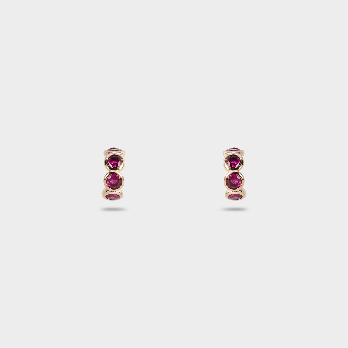 Boucles d'oreilles Précieuses roses plaqué or