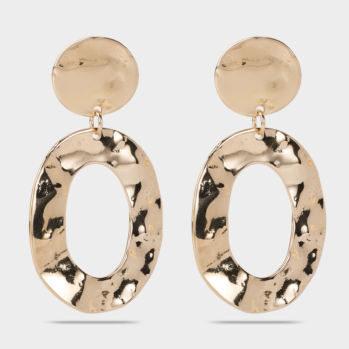 Boucles d'oreilles Grand Ô plaqué or