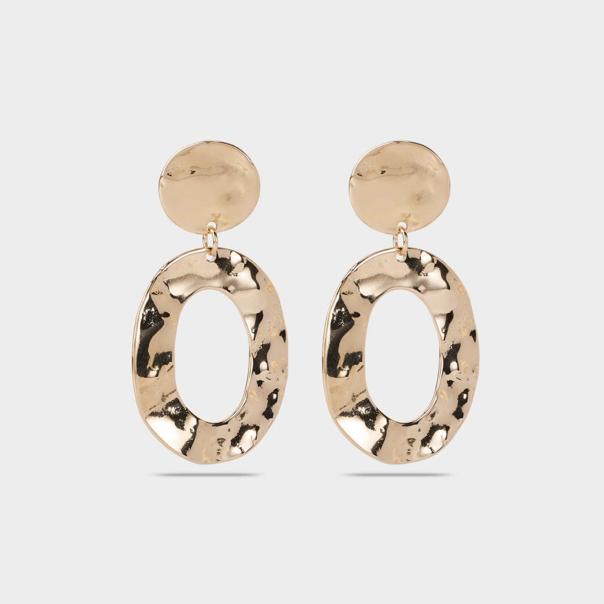Boucles d'oreilles Grand Ô plaqué or